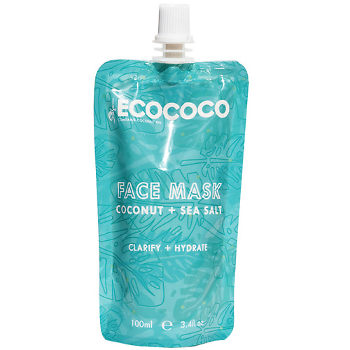 ECOCOCO Маска для лица увлажняющая с кокосом и морской солью Face Mask Coconut + Sea Salt 100 #1