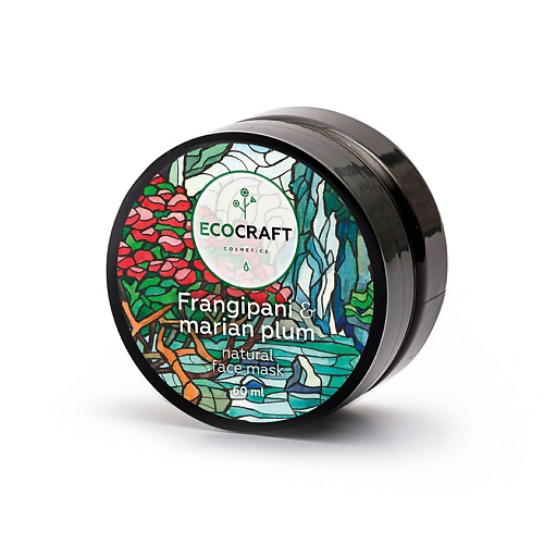 ECOCRAFT Маска для увлажнения кожи лица Франжипани и марианская слива Frangipani & Marian Plum Natural Face Mask 60 #1
