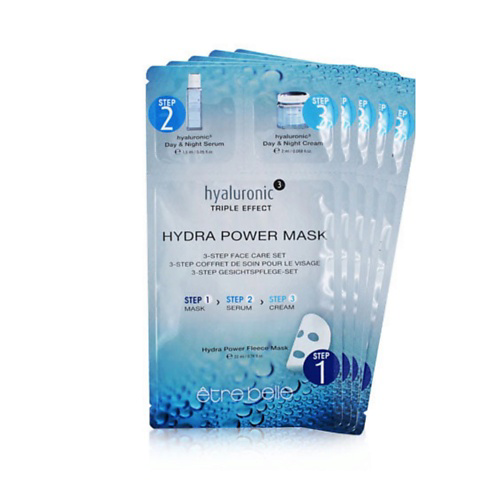 ETRE BELLE Набор масок для лица hyaluronic  3-Step Face Care Set #1