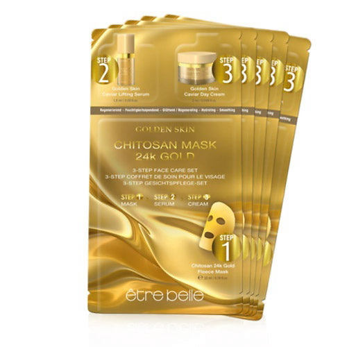 ETRE BELLE Набор масок для лица Золото +Икра Golden Skin 3-Step Face Care Set #1