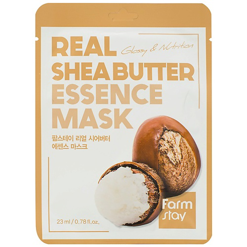 FARMSTAY Маска для лица тканевая с маслом ши Real Shea Butter Essence Mask 23 #1
