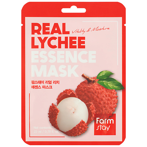FARMSTAY Маска для лица тканевая с экстрактом личи Real Lychee Essence Mask 23 #1