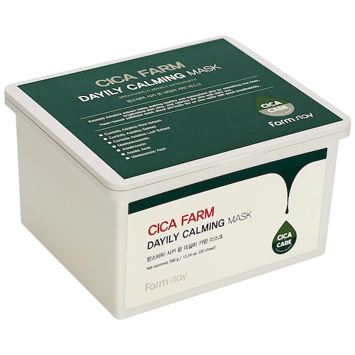 FARMSTAY Маска для лица успокаивающая тканевая с центеллой азиатской Cica Farm Dayily Calming Mask #1