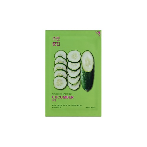 HOLIKA HOLIKA Маска для лица тканевая успокаивающая Pure Essence Mask Sheet Cucumber 20 #1