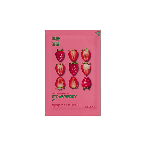 HOLIKA HOLIKA Маска для лица тканевая освежающая Pure Essence Mask Sheet Strawberry 20 #1
