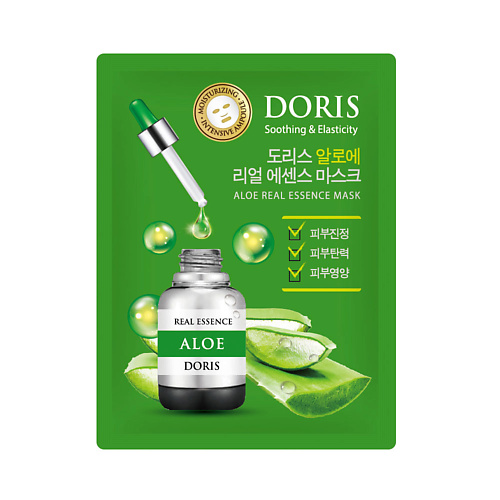 JIGOTT DORIS Тканевая маска для лица Aloe Real Essence Mask #1