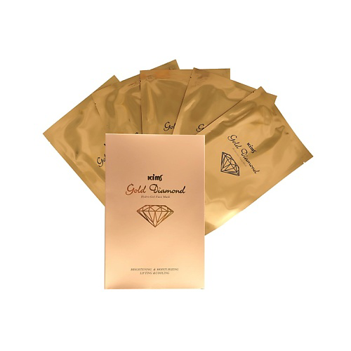 KIMS Набор гидрогелевых золотых масок для лица Gold Diamond Hydro-Gel Face Mask #1