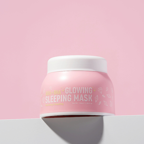 LOOK AT ME Маска для лица придающая сияние с AHA и BHA кислотами Glowing Sleeping Mask AHA + BHA 100 #1
