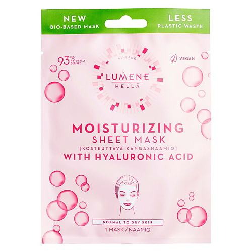 LUMENE Увлажняющая тканевая маска с гиалуроновой кислотой Moisturizing Sheet Mask 1 #1