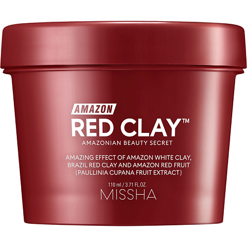 MISSHA Маска для лица очищающая Amazon Red Clay с амазонской глиной 110 #1