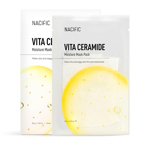 NACIFIC Маска тканевая увлажняющая с витамином С Vita Ceramide Moisture Mask Pack 30 #1