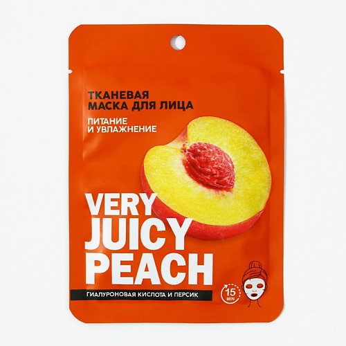 PICO MICO Маска для лица тканевая с гиалуроновой кислотой Very juicy peach 25 #1