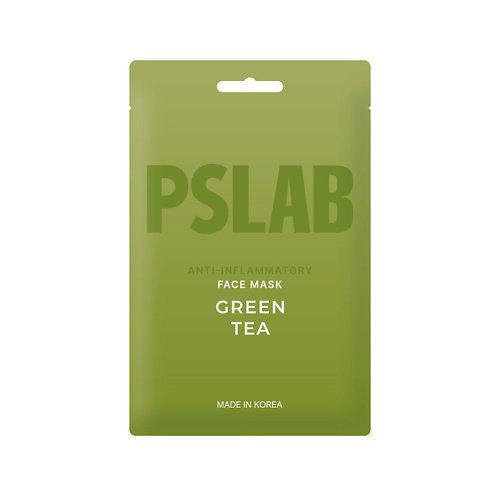 PS.LAB Противовоспалительная тканевая маска для лица Green Tea 23 #1
