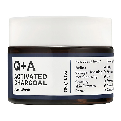 Q+A Маска для лица Activated Charcoal 50 #1