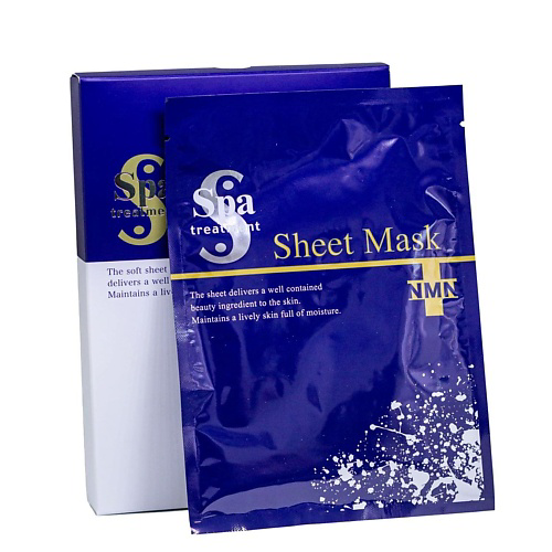 SPA TREATMENT Антивозрастная маска для увлажнения с NMN и пептидами NMN Sheet Mask 84 #1