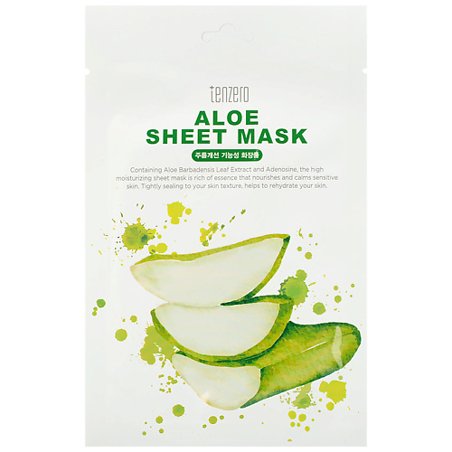 TENZERO Маска для лица для лица тканевая с экстрактом алоэ Aloe Sheet Mask 25 #1