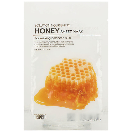 TENZERO Маска для лица тканевая для лица с экстрактом меда Honey Sheet Mask 25 #1