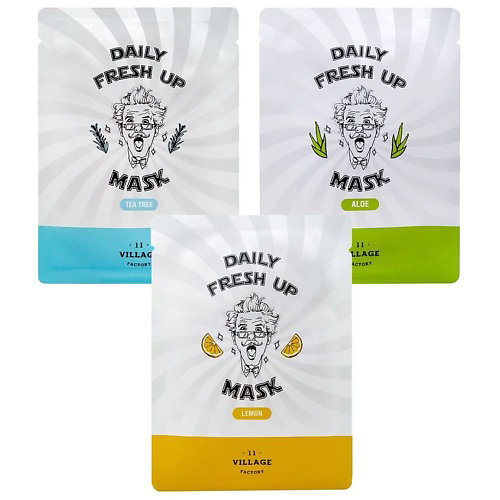 VILLAGE 11 FACTORY Набор тканевых масок Daily Fresh Up Mask #1