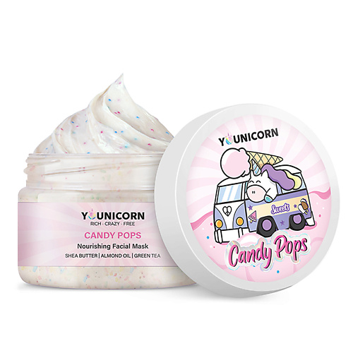 YOUNICORN Питательная маска для лица CANDY POPS с гиалуроновой кислотой 100 #1