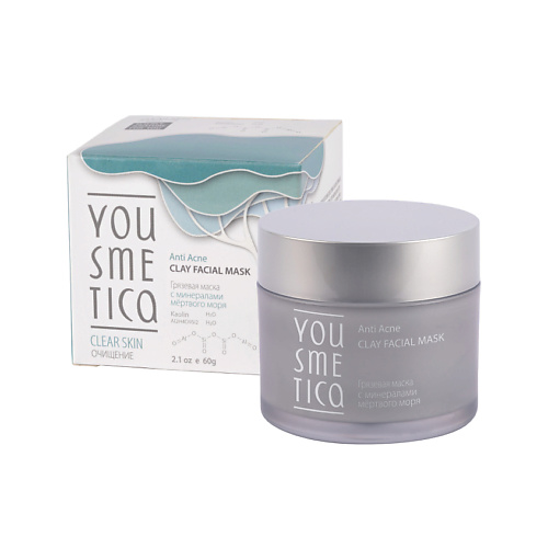 YOUSMETICA Грязевая маска с минералами мёртвого моря для очищения пор лица Facial Mud Mask With Dead Sea Minerals For Cleansing Pores 60 #1