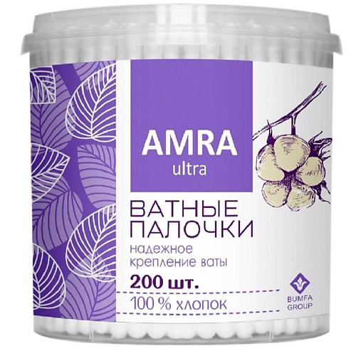 AMRA Ватные палочки в банке цилиндр #1