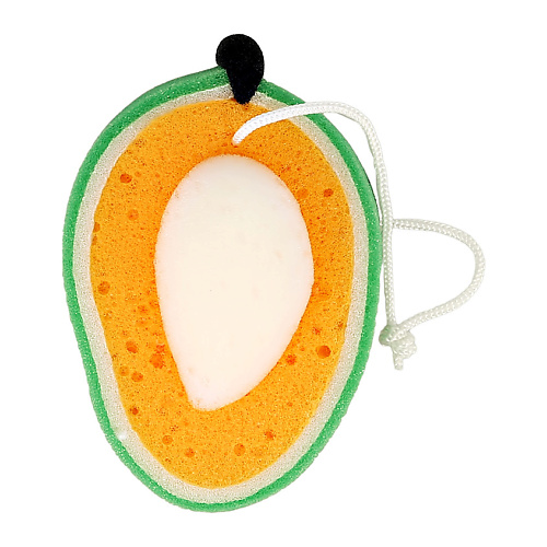 DECO. Губка для тела со шнурком mango #1