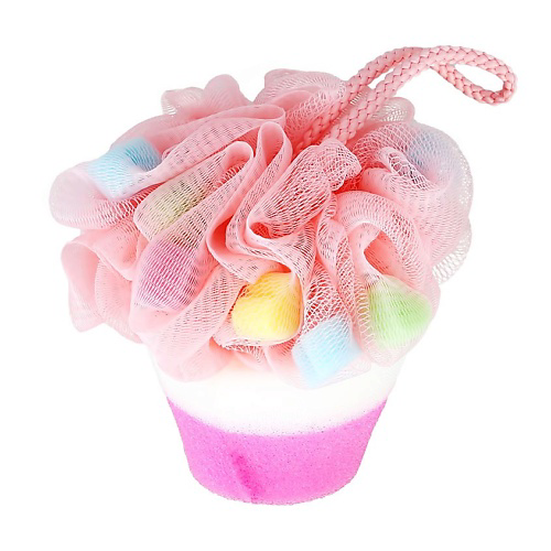 DECO. Мочалка для тела синтетическая (cupcake) #1