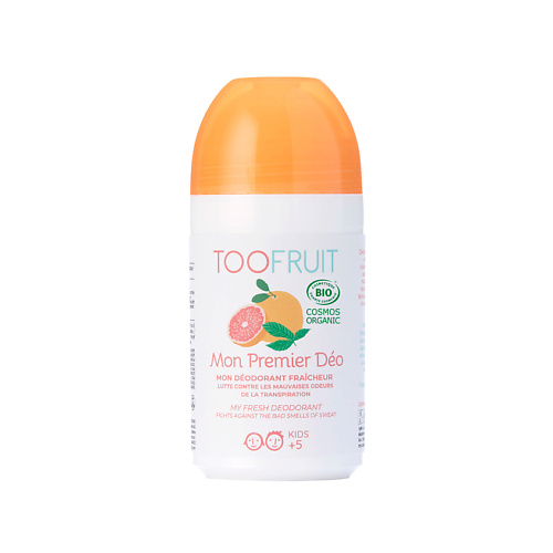 TOOFRUIT Дезодорант роликовый детский для чувствительной кожи без спирта "Грейпфрут-Мята" 50 #1