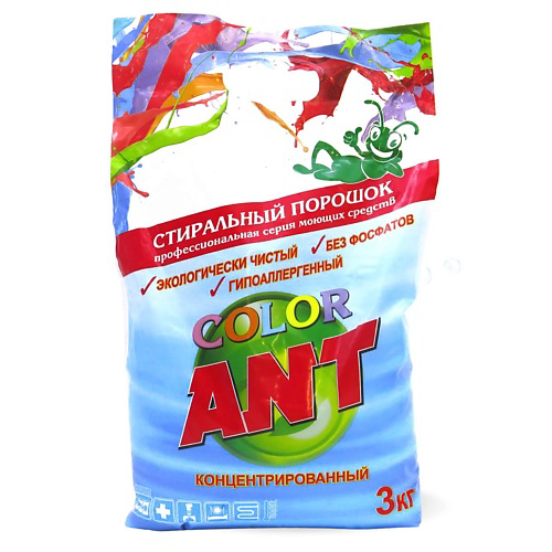 ANT Стиральный порошок COLOR, концентрированный 3000 #1