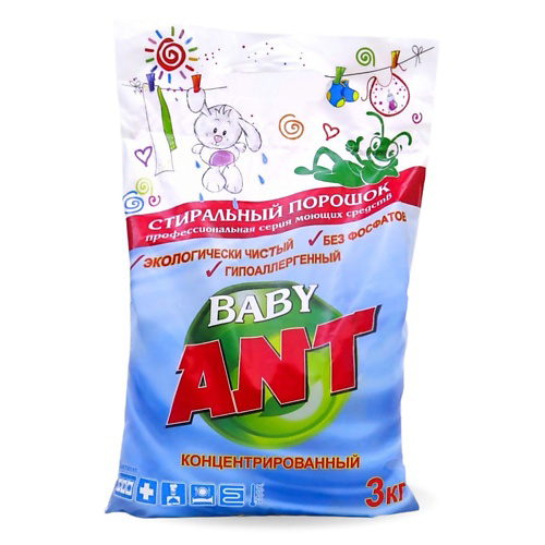 ANT Стиральный порошок Детский, для новорождённых, концентрированный 3000 #1
