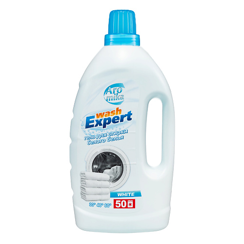 AROMIKA Гель для стирки белого белья Wash Expert White 2000 #1
