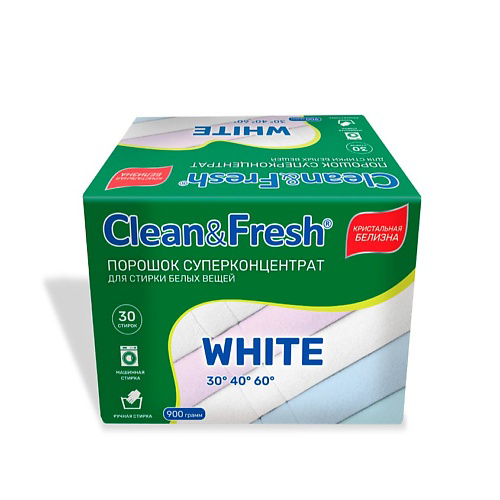 CLEANANDFRESH Стиральный порошок суперконцентрат для Белого #1