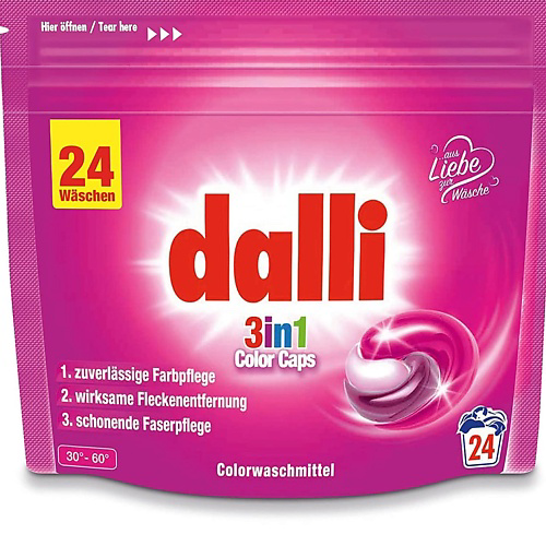 DALLI Капсулы для стирки цветного белья Color Caps 3 in 1 24 #1