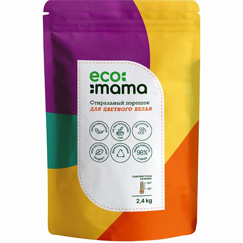 ECO MAMA Стиральный порошок для цветного белья 2400 #1