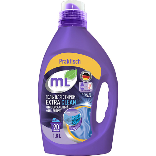 MEINE LIEBE Гель для стирки цветного и белого белья EXTRA CLEAN, универсальный концентрат 1800 #1