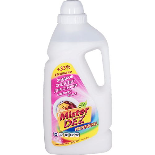 MISTER DEZ Eco-Cleaning PROFESSIONAL Жидкое средство для стирки цветных тканей 1000 #1