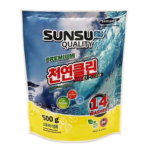 SUNSU QUALITY Бесфосфатный концентрированный порошок для стирки цветного белья 500 #1