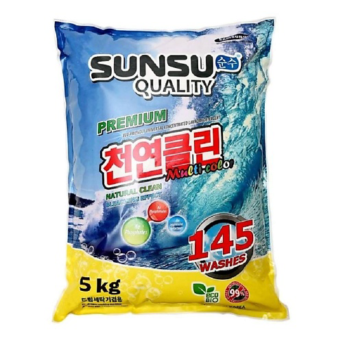 SUNSU QUALITY Бесфосфатный концентрированный порошок для стирки цветного белья 5000 #1