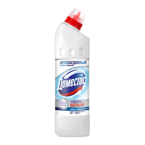 DOMESTOS Ультра Белый, чистящее средство для туалета, Антибактериальный эффект 500 #1
