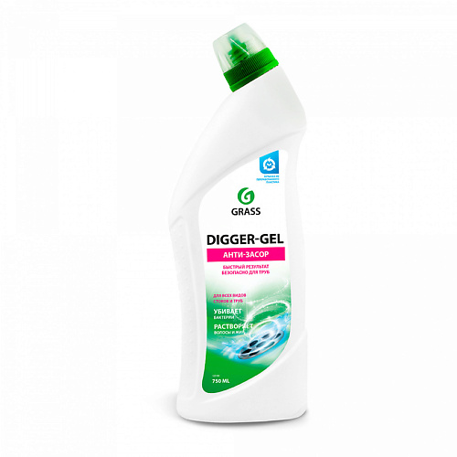 GRASS Средство щелочное для прочистки канализационных труб "DIGGER-GEL" 750 #1