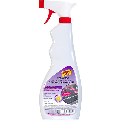 MISTER DEZ Eco-Cleaning Средство для чистки, защиты и ухода стеклокерамики "Лимон" 750 #1