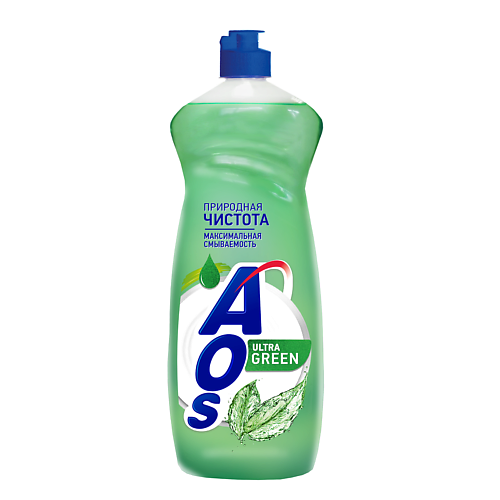 AOS Гель средство для мытья посуды Ultra Green Antiseptic 900 #1
