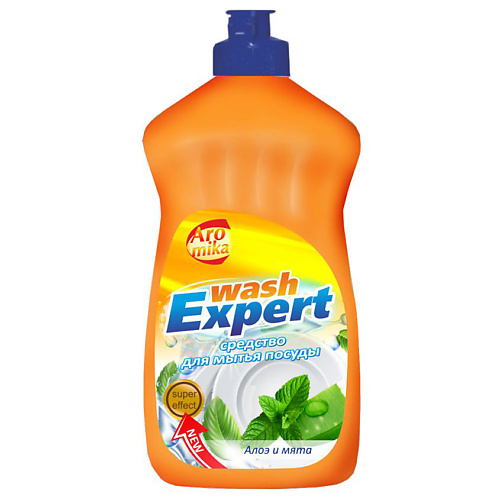 AROMIKA Гель для мытья посуды Wash Expert алоэ и мята 500 #1