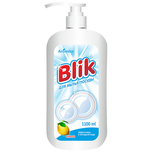 AROMIKA Средство для мытья посуды Blik Лимон дозатор 1100 #1
