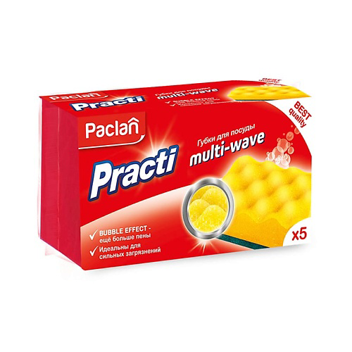 PACLAN Practi Multi-Wave Губки для посуды #1