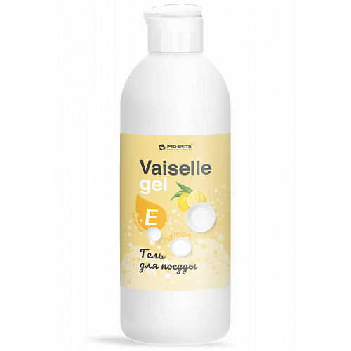 PRO-BRITE Гель для мытья посуды с ароматом лимона и витамином Е Vaiselle gel lemon 500 #1