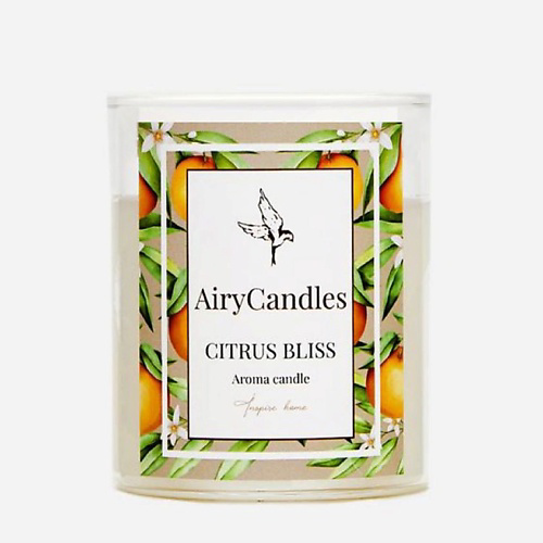 AIRYCANDLES Свеча ароматическая CITRUS BLISS с деревянным фитилем 190 #1