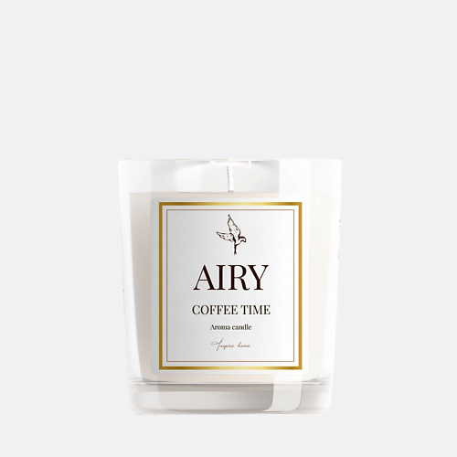 AIRYCANDLES Свеча ароматическая COFFEE TIME с деревянным фитилем 190 #1