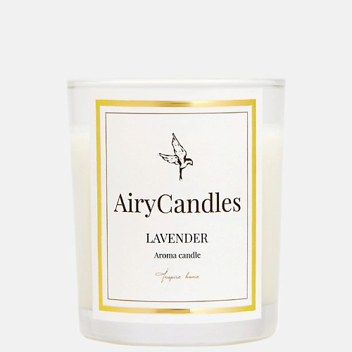 AIRYCANDLES Свеча ароматическая LAVENDER  с деревянным фитилем 190 #1