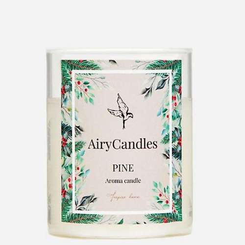 AIRYCANDLES Свеча ароматическая PINE с деревянным фитилем 190 #1